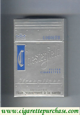 Chesterfield Streamliner Lights cigarettes